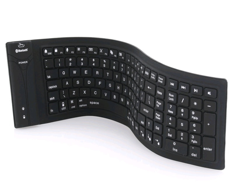 Bluetooth folding silicone keyboard Foldable silicone