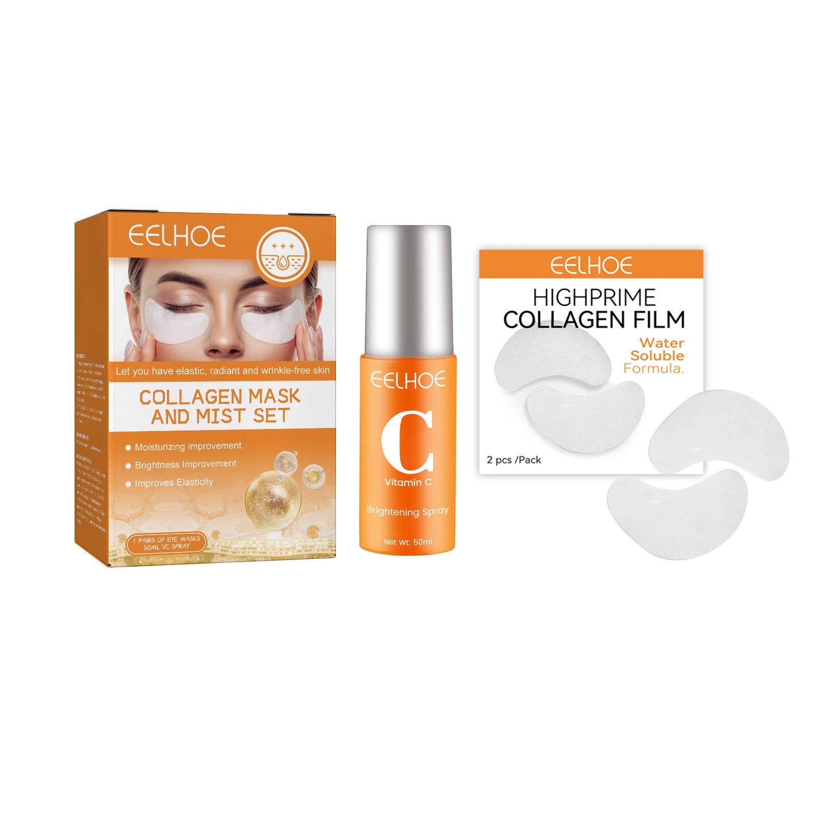 Collagen Eye Mask Spray Set - Revitalize Your Eyes