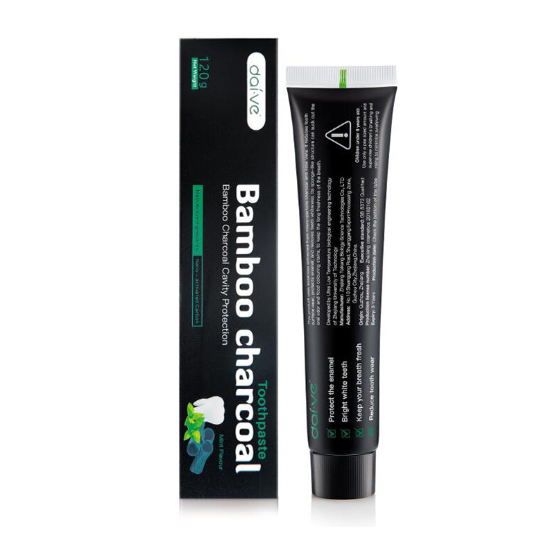 Bamboo Charcoal Toothpaste Teeth Whitening Powder Set