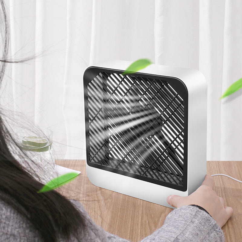 Square Simple Household USB Charging Fan Summer Portable Fan