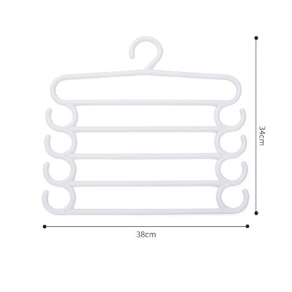 Stainless Steel Wardrobe Storage Type Pants Trousers Hanger Multi Layers Clothing Towel Storage Rack Closet Space Saver