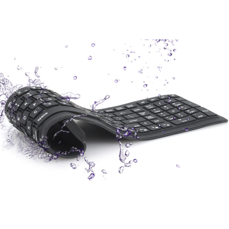 Bluetooth folding silicone keyboard Foldable silicone 