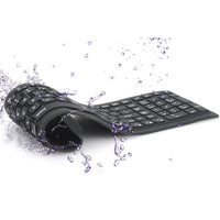 Bluetooth folding silicone keyboard Foldable silicone 