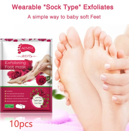 ALIVER Foot Mask Rose Foot Mask 
