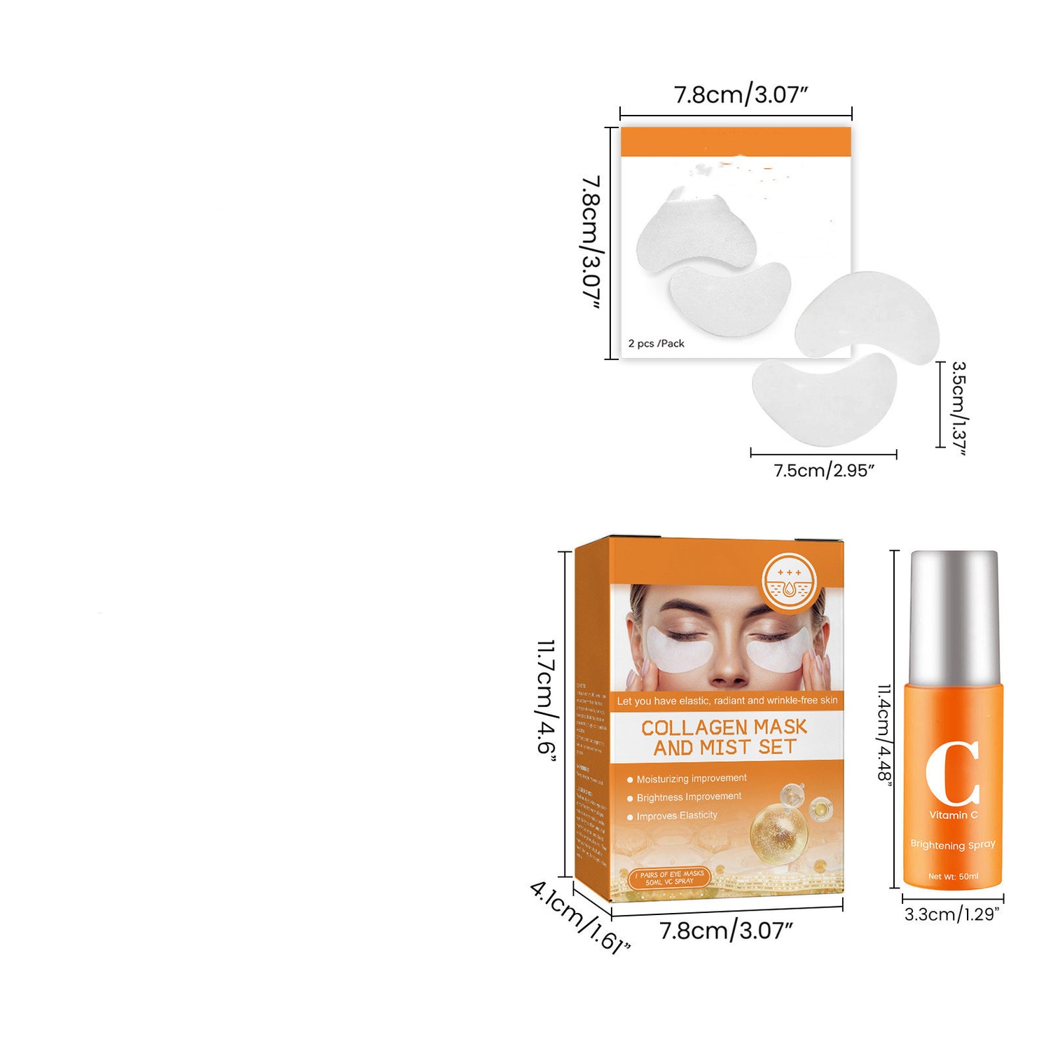 Collagen Eye Mask Spray Set - Revitalize Your Eyes
