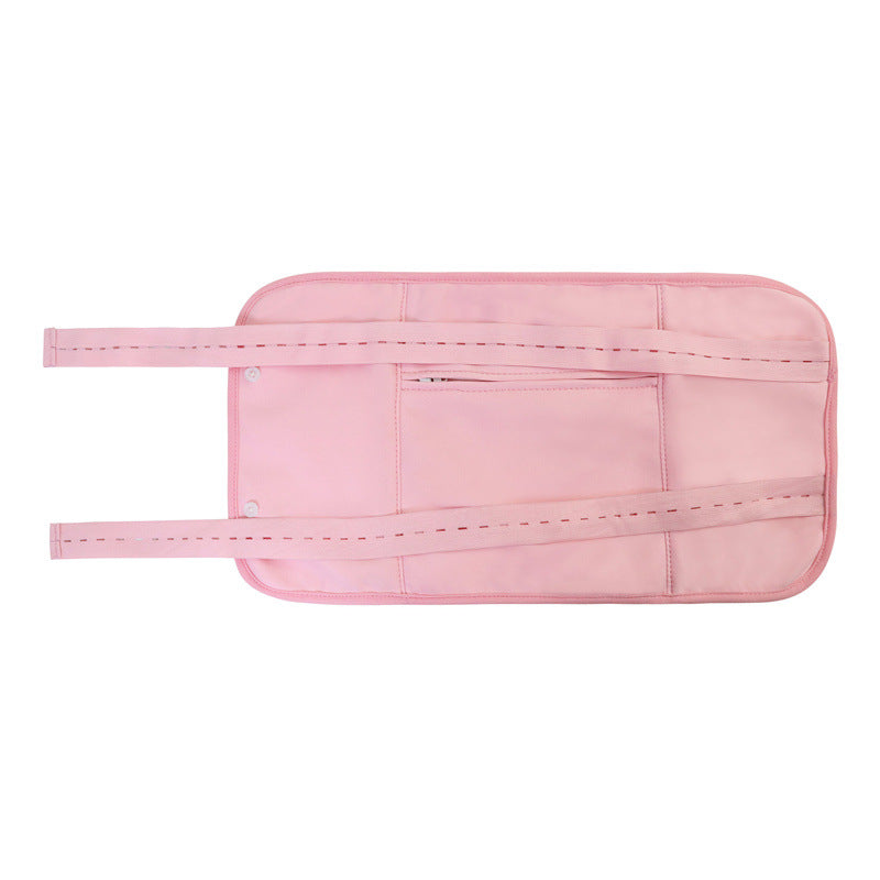 Abdominal Care With Self-help Conditioning Auxiliary Belt in pink color for health massage.
