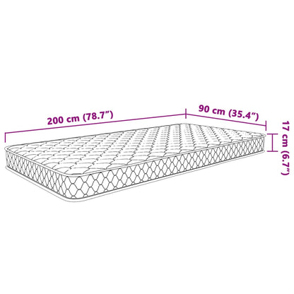Memory Foam Mattress 200×90×17 cm Soft   Memory Mattress Cold Foam Mattress