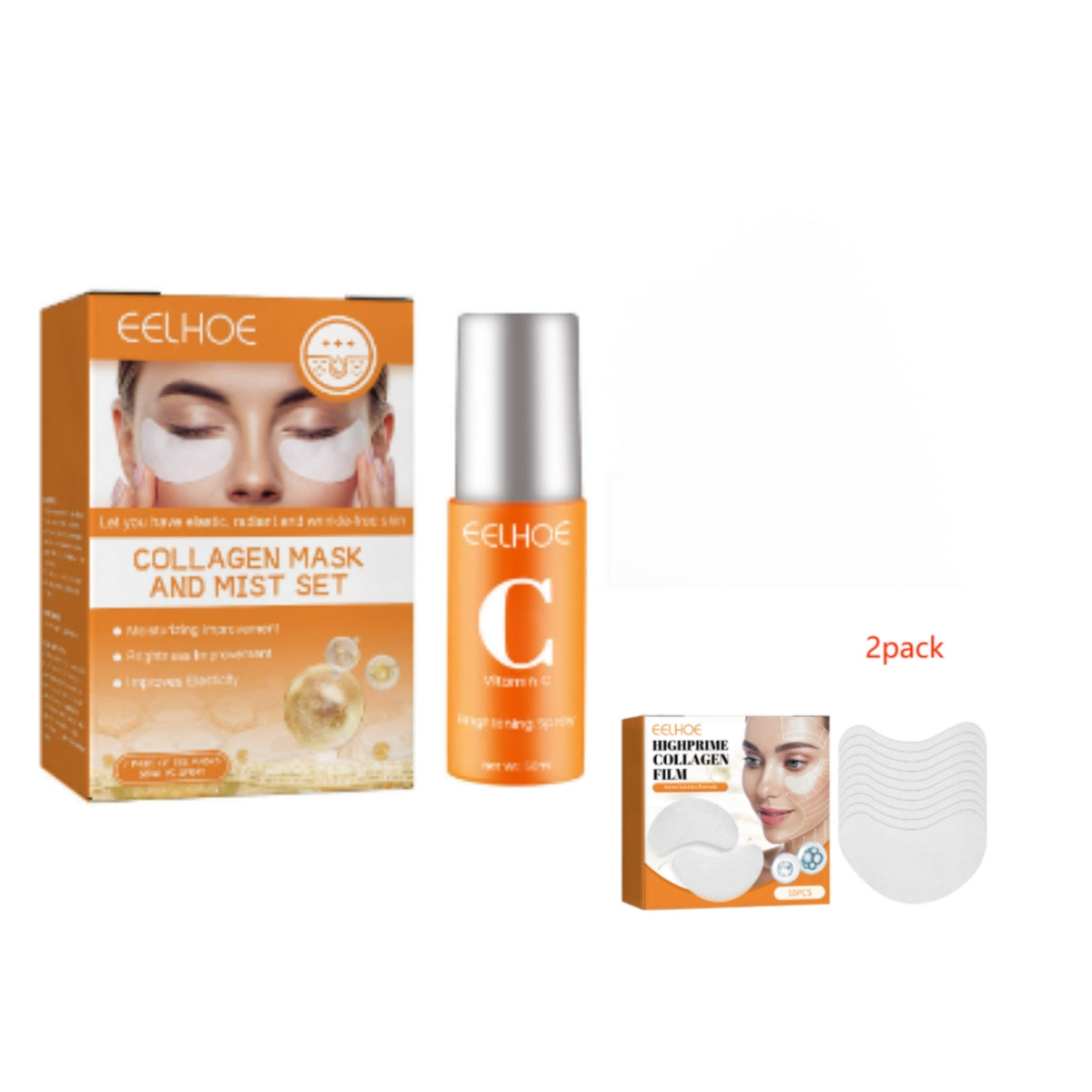 Collagen Eye Mask Spray Set - Revitalize Your Eyes