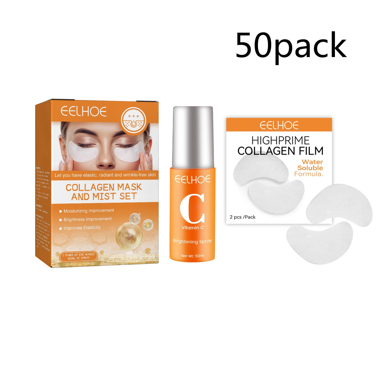 Collagen Eye Mask Spray Set - Revitalize Your Eyes