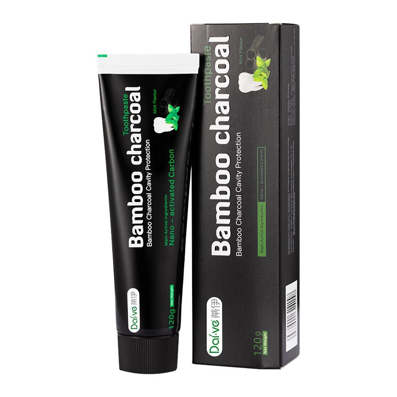 Bamboo Charcoal Toothpaste Teeth Whitening Powder Set